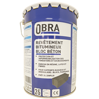 Revêtement bitumineux bloc béton - Obra - seau de 25 kg
