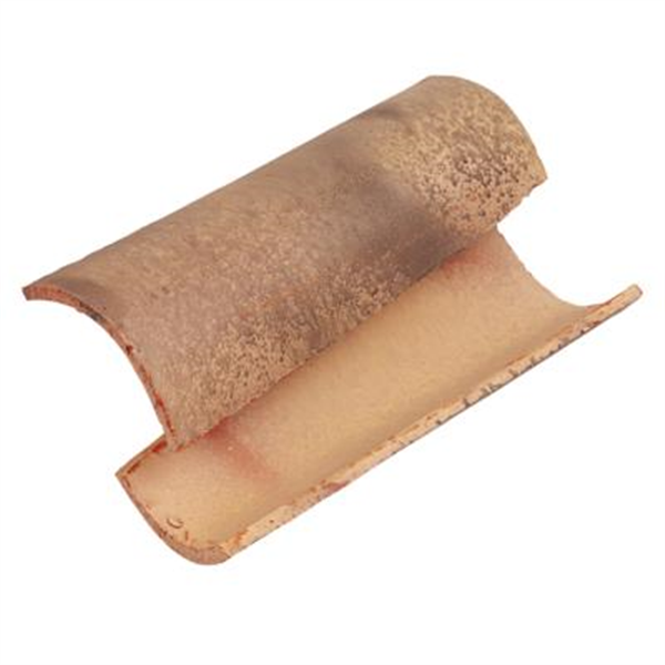 Tuile canal en terre cuite - Vendéenne 40 cm Terreal - Rouge