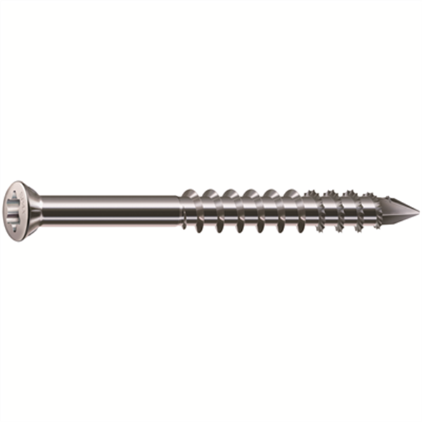 Vis de façade - 4.5x70mm filetage partiel tête bombée Torx T20 en acier inoxydable A2 - Boîte de 100