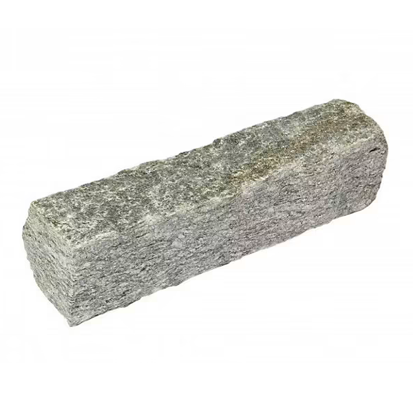 Barrette en pierre naturelle Luserne - coloris gris et vert - 20 à 25 cm