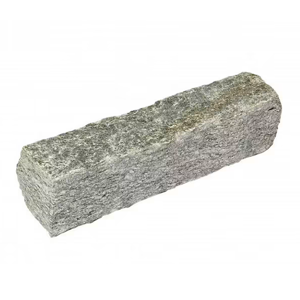 Barrette de jardin en pierre naturelle Luserne - coloris gris et vert - longueur 20 à 25 cm - section 6 à 8 cm