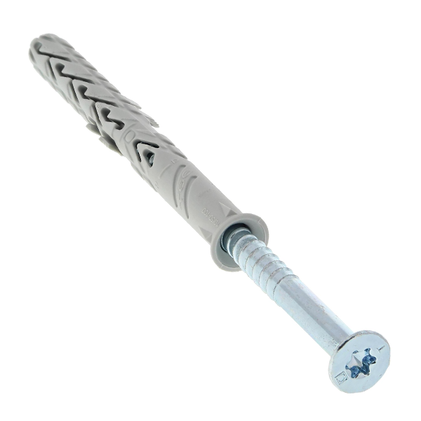 Cheville à frapper béton - B-Long Xtrem Spit - Avec vis tête fraisée zinguée - ⌀ 10 mm x 140,0 mm - Boîte de 50