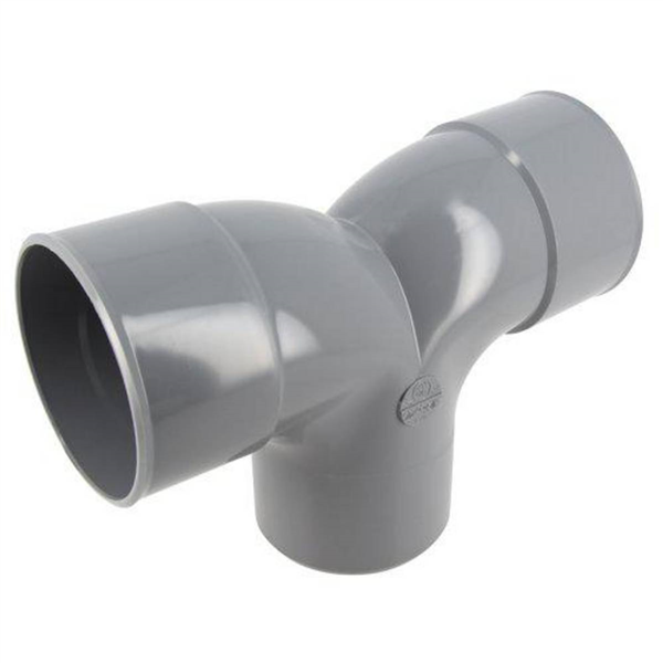 Coude double parallèle PVC à 87'30° - Mâle/Femelle - diamètre 100 mm