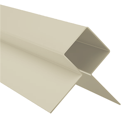 Profilé d'angle extérieur MetalTrim pour bardage Hardie Plank - aluminium laqué Sable clair - longueur 3 M