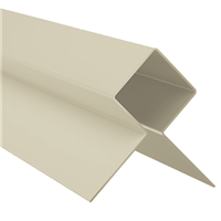Profilé d'angle extérieur MetalTrim pour bardage Hardie Plank - aluminium laqué Sable clair - longueur 3 M