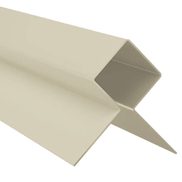 Profilé d'angle extérieur MetalTrim pour bardage Hardie Plank - aluminium laqué Sable clair - longueur 3 M