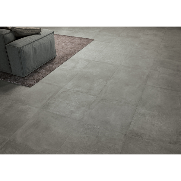 Carrelage intérieur effet béton en grès cérame rectifié - Fast - 80,0 CM x 80,0 CM - ép. 8,00 MM - Gris
