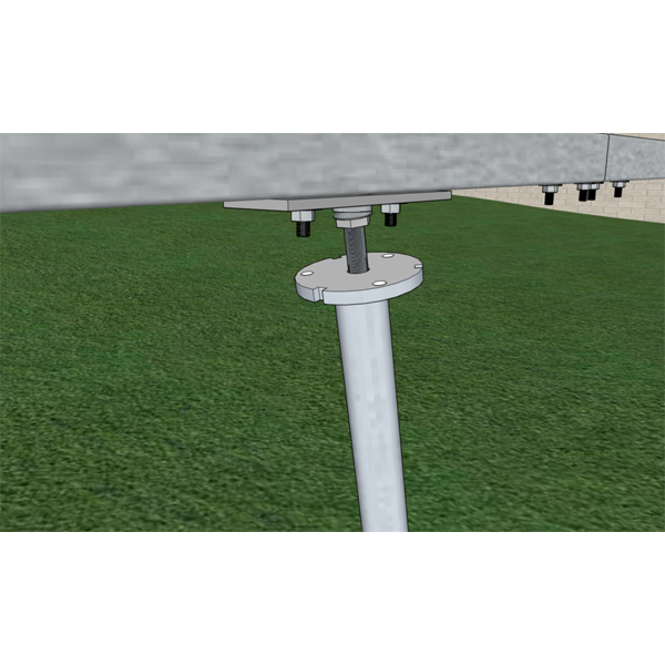 Connecteur réglable 3 directions Wood Basic-3D pour structure horizontale sur vis de fondation Weasyfix