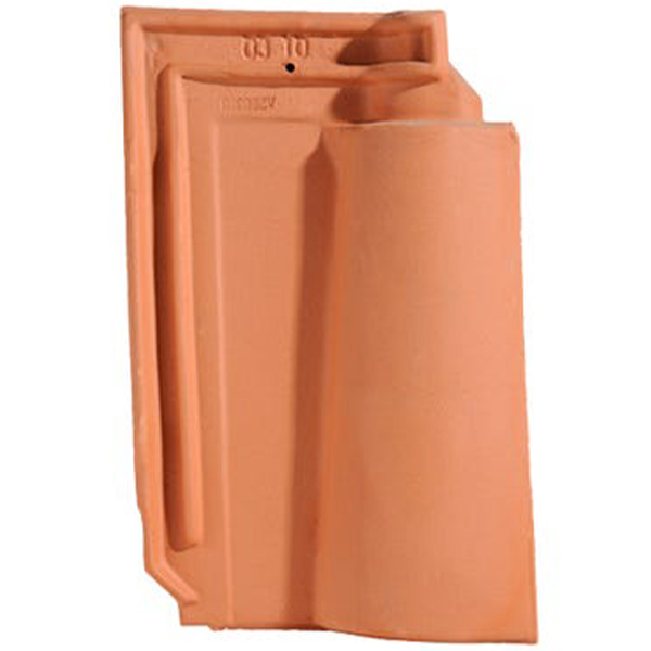 Tuile en terre cuite - Méridionale Poudenx - emboîtement grand moule fortement galbée - Rouge