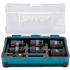 Coffret douilles à choc 1/2" Makita avec adaptateur 1/4" diamètre 13-17-19-21-22-24 mm