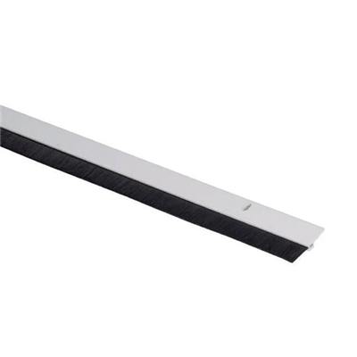 Plinthe brosse adhésive en applique pour bas de porte - Klobros 36KB - Blanc - Longueur 0,93 m