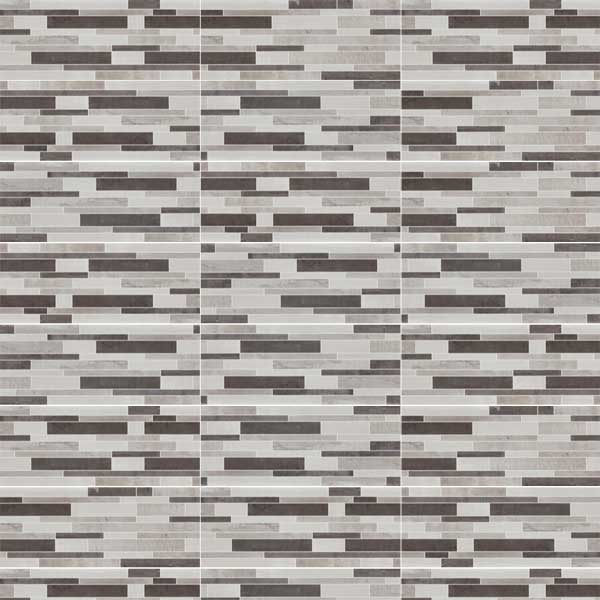 Carrelage imitation carreaux de ciment - Faïence salle de bain - Groove - 50,0 CM x 25,0 CM - ép. 8,70 MM - Décor