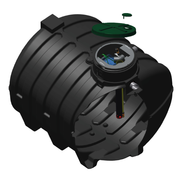 Cuve de récupération eau de pluie 10000 L - Cuve enterrée AQUAMOP - Système filtration extractible