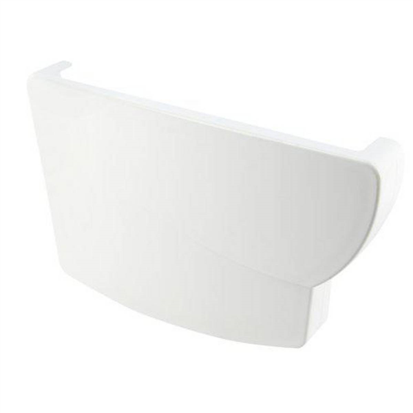 Fond de gouttière gauche Nicoll FG38 à coller pour gouttière Ovation LG38 - Techtan Blanc