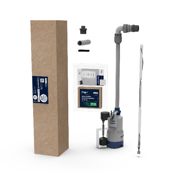 Kit Sortie Haute Standard 5-6 EH - Avec pompe de refoulement 270,0 w et alarme de niveau