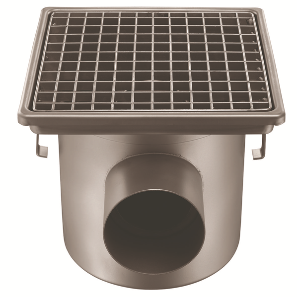SIPHON 255X255 SORTIE LAT 100 MM CAILLEBOTIS PANIER 25100ELP