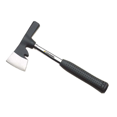 Hachette à liteaux pour couvreur avec tire-clou intégré - Manche en acier gainé - 600 grammes