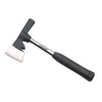 Hachette à liteaux pour couvreur avec tire-clou intégré - Manche en acier gainé - 600 grammes