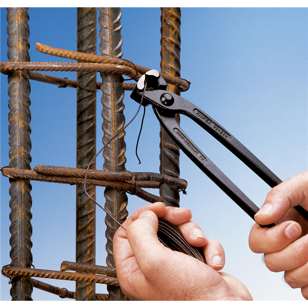 Tenaille russe 250mm noire - Tête polie - Capacité de coupe 2,4mm