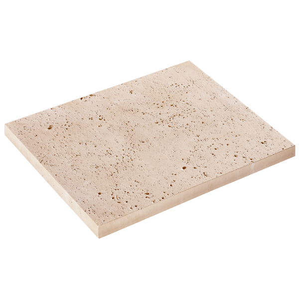 Dalle terrasse béton imitation travertin - Jouques - 60,0 CM x 45,0 CM - ép.30,00 MM - teinte Aquitaine