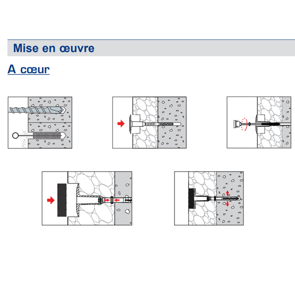 Cheville à frapper Isoplus avec vis pour isolant en façade de 100 à 110 mm - 8,0 MM x 160,0 MM - boîte de 100