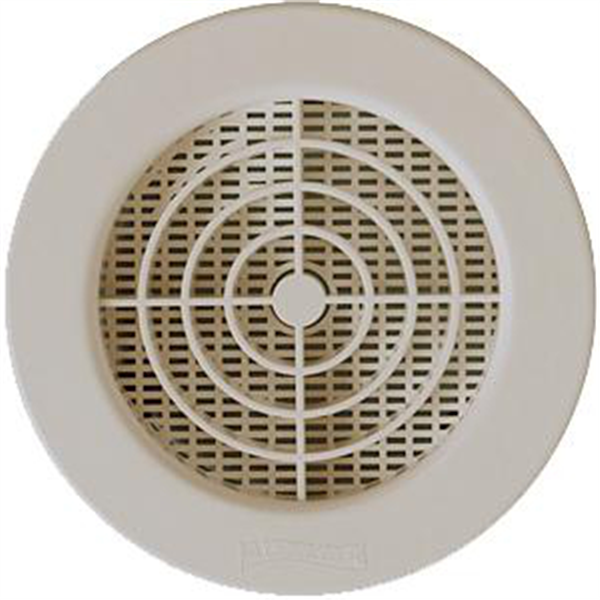 GRILLE RONDE D.80 SABLE