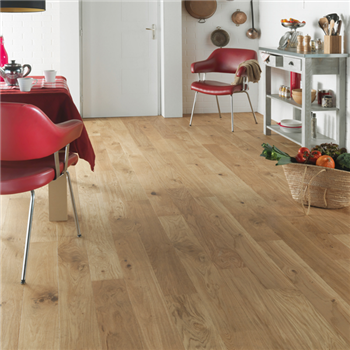 Parquet contrecollé Monolame Clic Unifit  à clipser - Chêne Mix Topaze - 1210,0 MM x 139 MM - ép. 12,00 MM