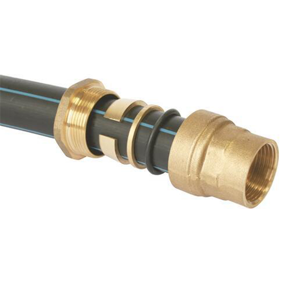 Raccord laiton droit SUMO pour tube PE Ø20 mm - Femelle 1/2