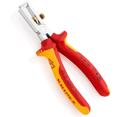 Pince à dénuder isolée chromé 1000 V VDE longueur 160 mm