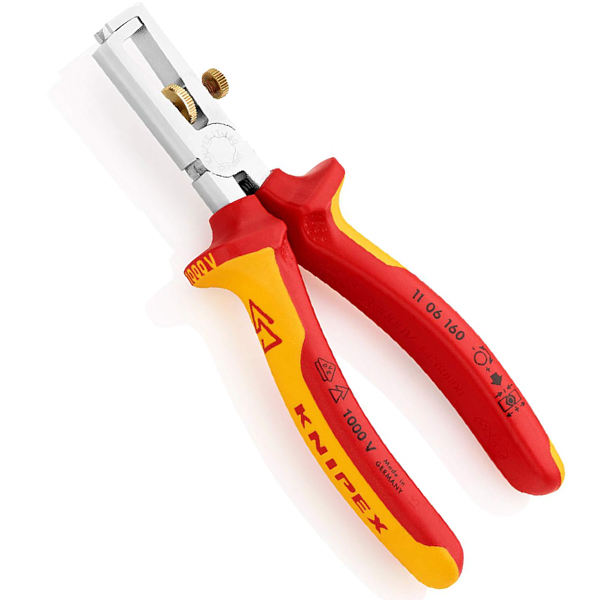 Pince à dénuder isolée chromé 1000 V VDE longueur 160 mm