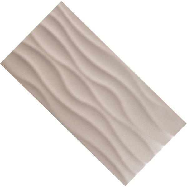Faïence murale TRENDY WAVE EDILIS - Grey - 50 CMx25 CM Ép.7,40 MM