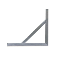 Équerre de maçon manchonnée rivetée avec écharpe Mob Mondelin - 100x150 cm - aluminium