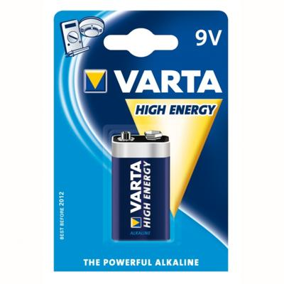 Pile Varta High Energy 6LR61 9V Alcaline (pile carrée)