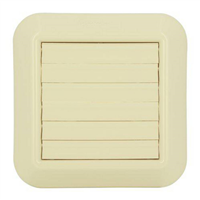 Grille D'aération En PVC Blanc 9 X 6 (225 Mm X 150 Mm) Avec Moustiquaire