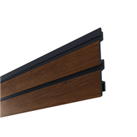 Bardage en PVC cellulaire imitation bois aspect claire-voie - Claircel Premium - Haut. 163,00 MM - Long. 4,00 M - Chêne Miel