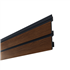 Bardage en PVC cellulaire imitation bois aspect claire-voie - Claircel Premium - Haut. 163,00 MM - Long. 4,00 M - Chêne Miel