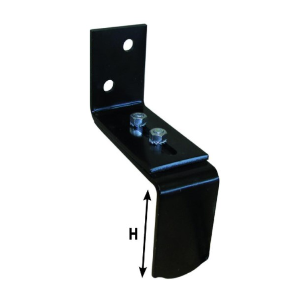 Battement haut ISO pour espagnolette - ING Fixations - Hauteur 70 mm - Finition cataphorèse - Fixations fournies