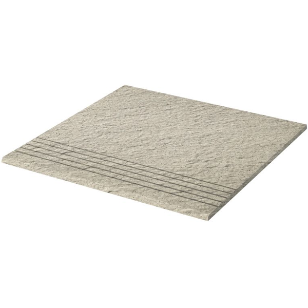 Nez de marche strié grès cérame technique Taurus Granit Relief mat SR7 - 30,0 CM x 30,0 CM ép. 8,00 MM - Tunis