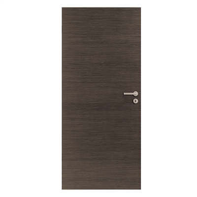 Porte aspect bois à veinage horizontal - Verso Structura - Main droite - 203.6 CM x 83 CM - Anthracite
