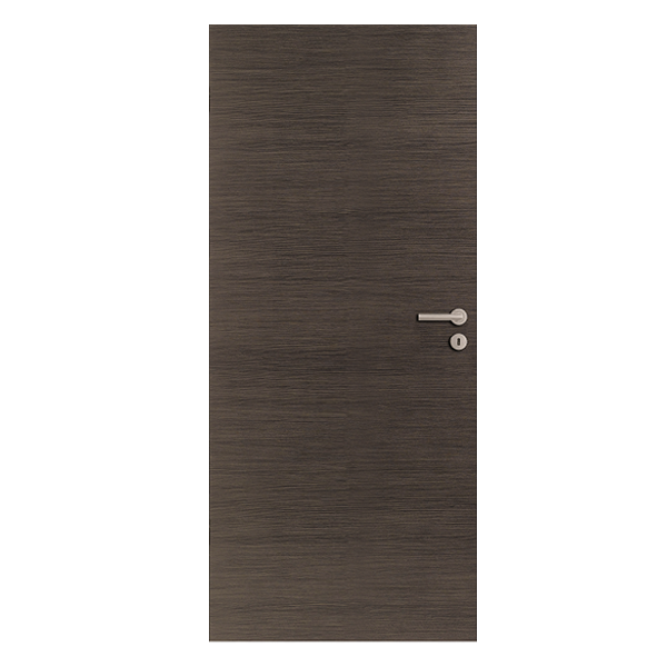 Porte aspect bois à veinage horizontal - Verso Structura - Main droite - 203.6 CM x 83 CM - Anthracite