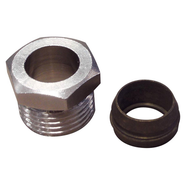 RACCORD DE MONTAGE POUR TUBE CUIVRE 14 1/2 M POUR ROBINET RADIATEUR FEMELLE