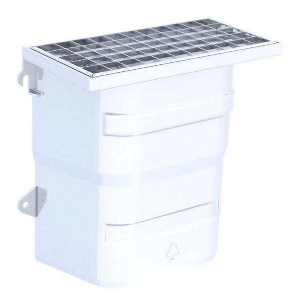 COURETTE AERATION ACO 40X40 GRILLE CAILLEBOTIS MAILLE30X30