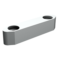 Guide nylon à visser pour U 30x30 mm longueur 120 mm