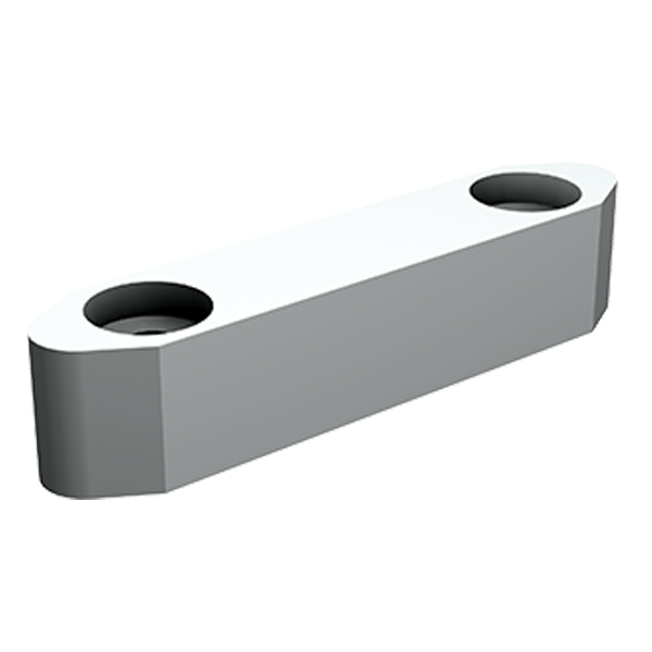 Guide nylon à visser pour U 30x30 mm longueur 120 mm