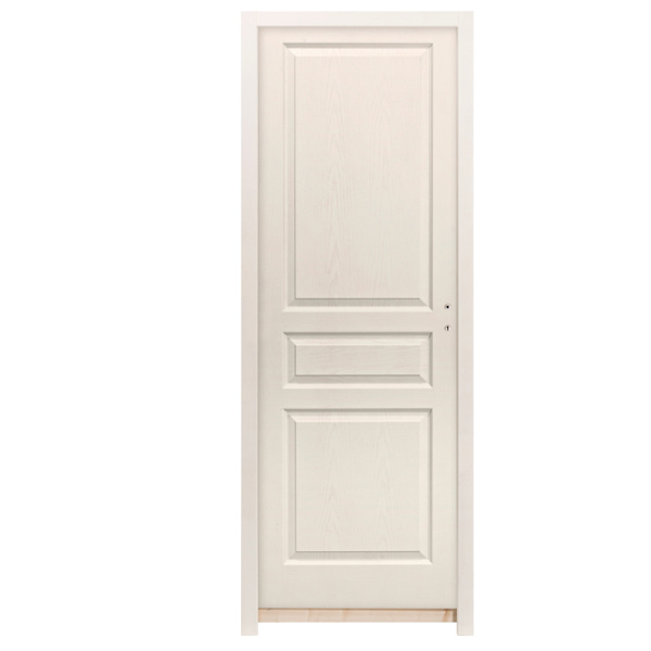 Bloc-porte alvéolaire postformé prépeint chant droit - Huisserie 88/56 et joint confort - serrure PDDT - Chauvat Portes - 204 CM x 63 CM - Poussant gauche