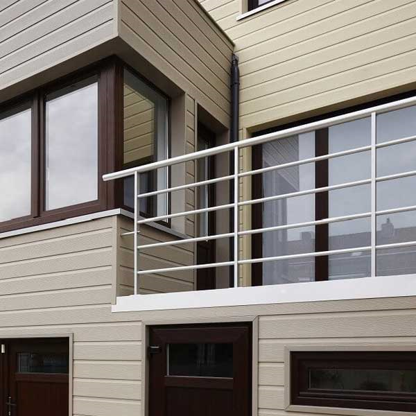 Bardage PVC extérieur imitation bois - système à rainure et languette - P 1024 Deceuninck - 300,00 MM x 4,00 M - Beige