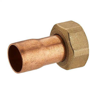 Raccord fer - cuivre droit écrou prisonnier  Diamètre 10 mm - F12 x 17 mm - Noyon & Thiebault