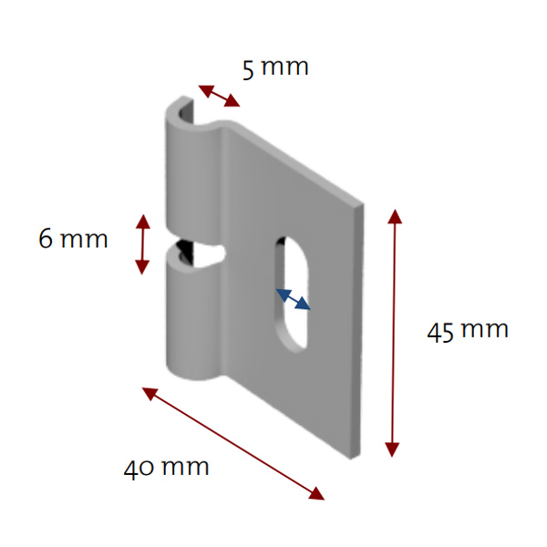 Fixation murale pour panneau grillage rigide Moreda - acier inoxydable AISI 304 - sachez de 10 pièces