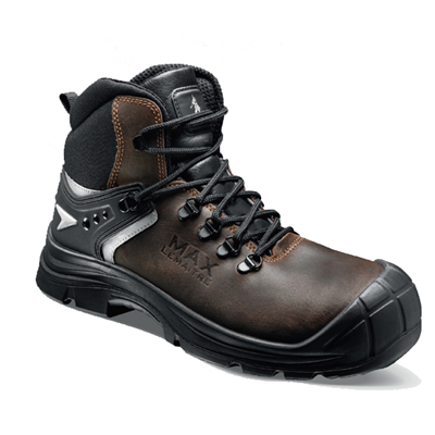 Chaussure de sécurité MAX UK 2.0 Lemaitre cuir haute marron S3 – Taille 45