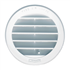 Grille de ventilation ronde à encastrer avec moustiquaire - diamètre 150 mm - Blanc